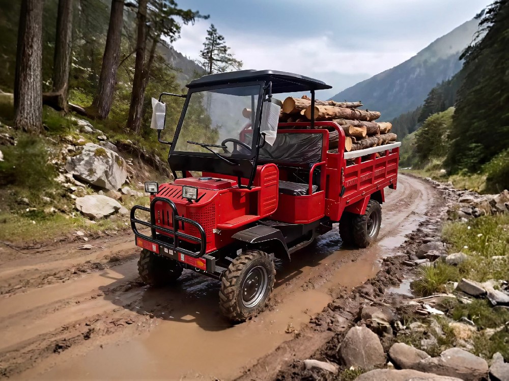 Four wheel drive transport vehicle