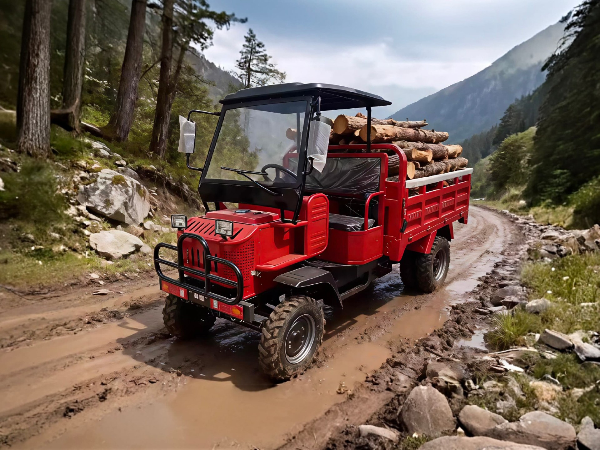 Four Wheel Drive Transport Vehicle