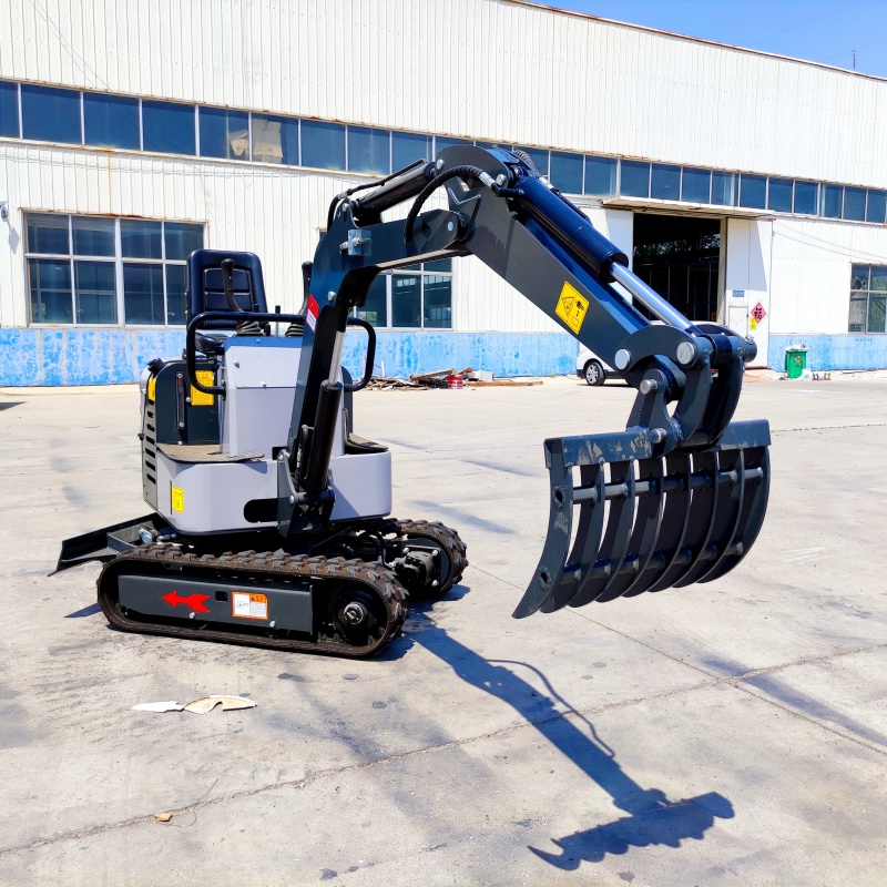 Mini excavator attachments-Multi-functional grass rake/tamper (customizable size)