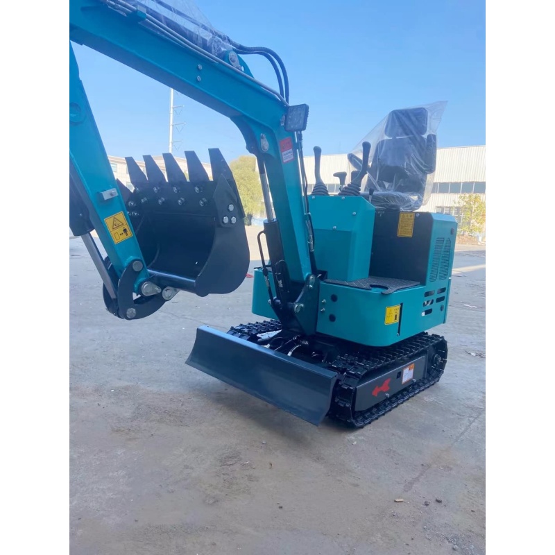 small excavator with steel track