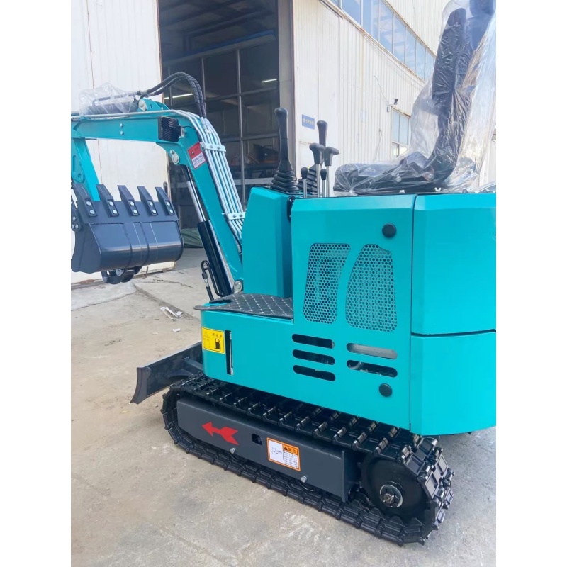 small excavator with steel track