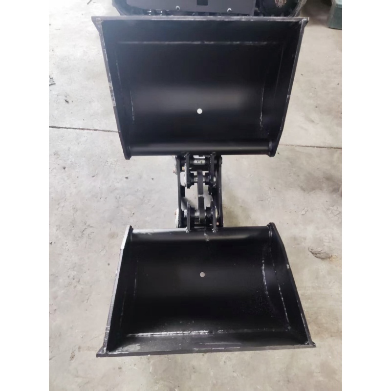 Small excavator - mechanical shell opening and closing bucket