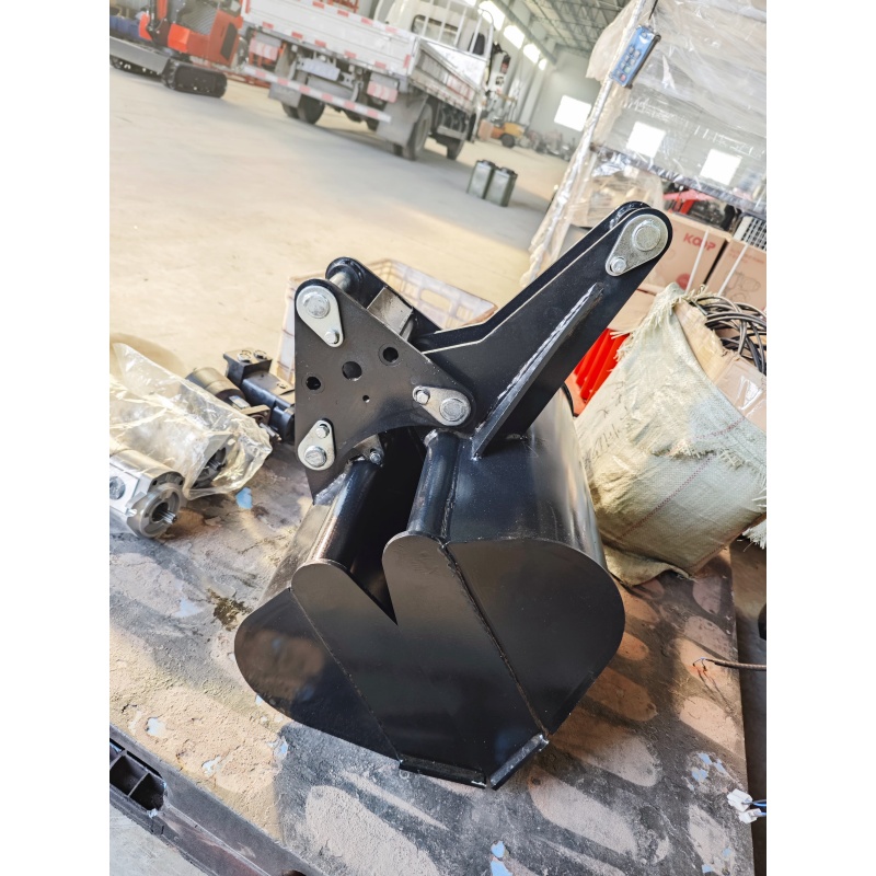 Small excavator - mechanical shell opening and closing bucket