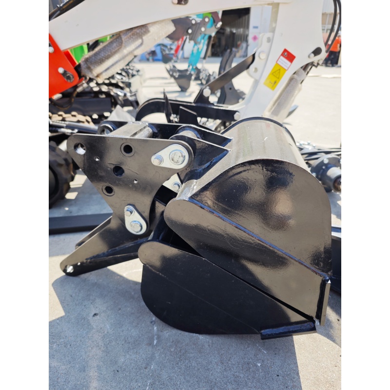 Mini excavator - mechanical shell opening and closing bucket