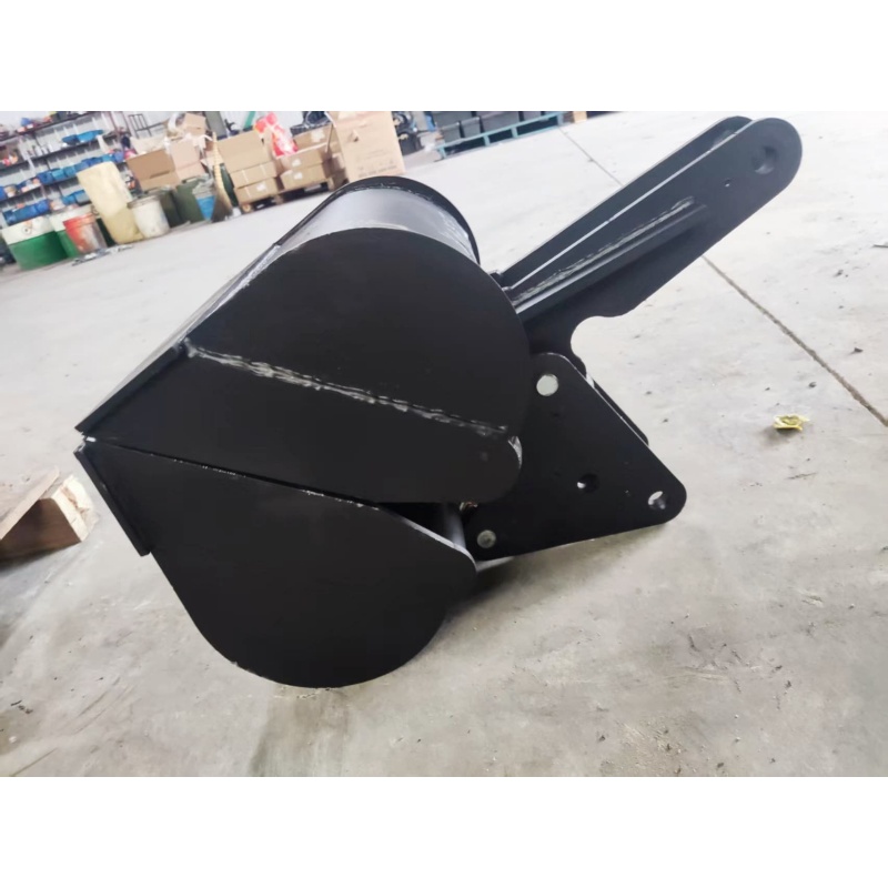 Mini excavator - mechanical shell opening and closing bucket