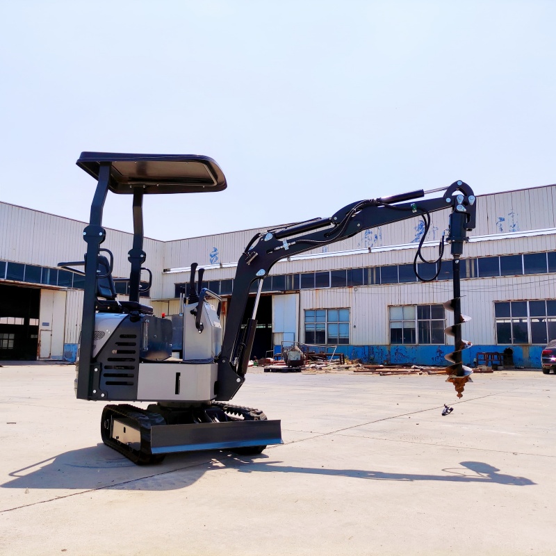 Small excavator attachment-screw drill