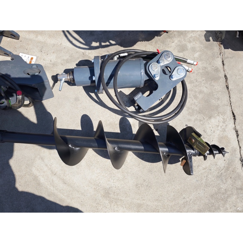 Small excavator attachment-screw drill