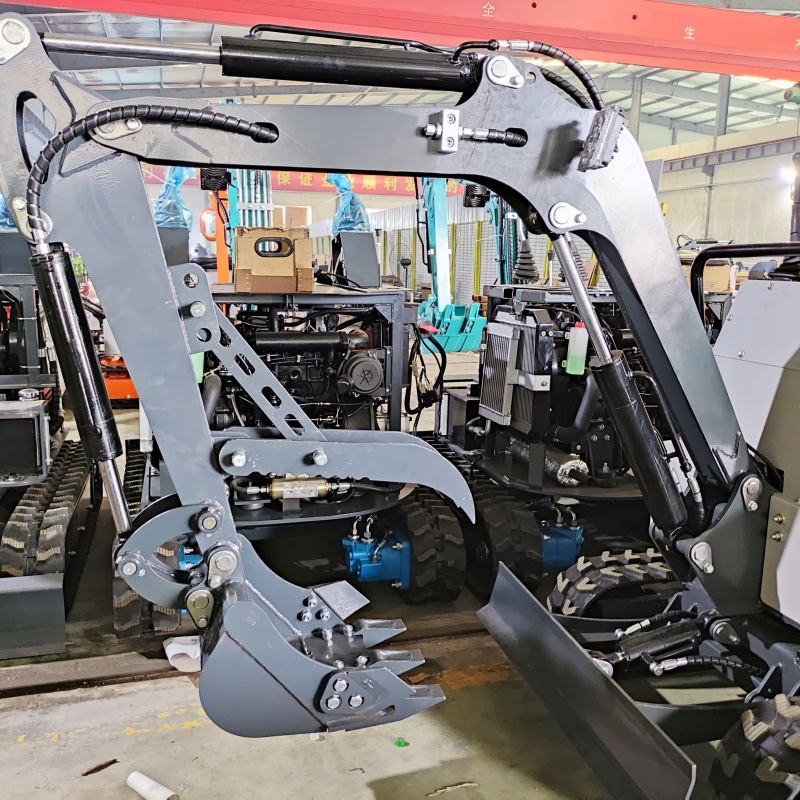 Small excavator attachment-mechanical thumb bucket