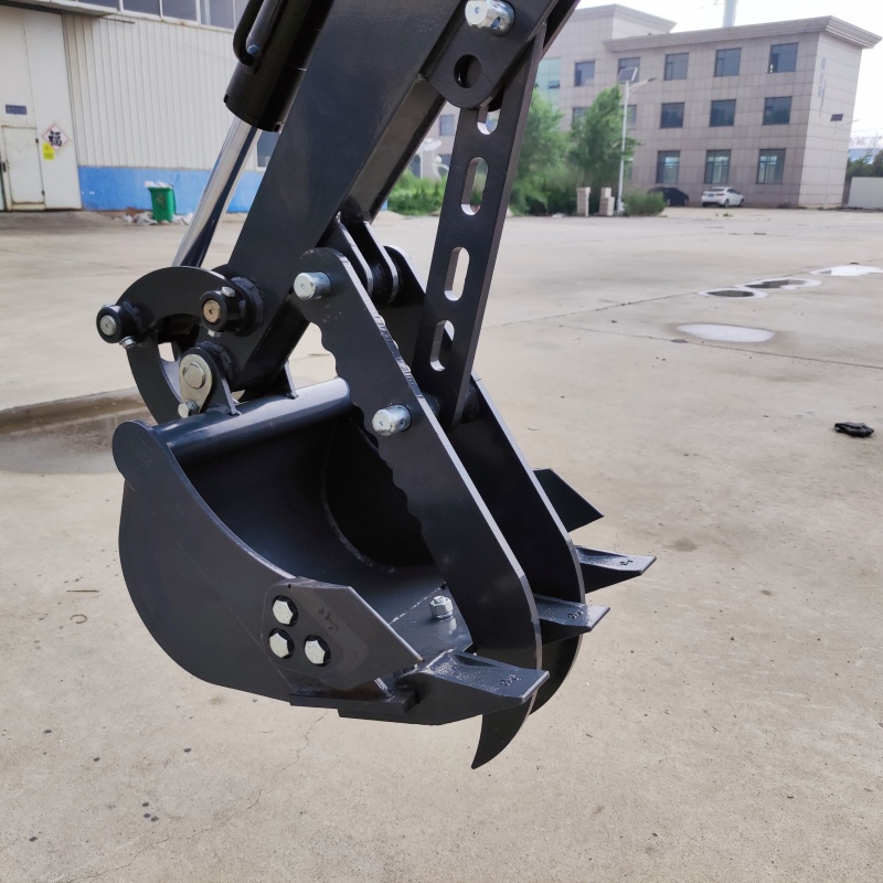 Mini excavator attachment – mechanical thumb bucket