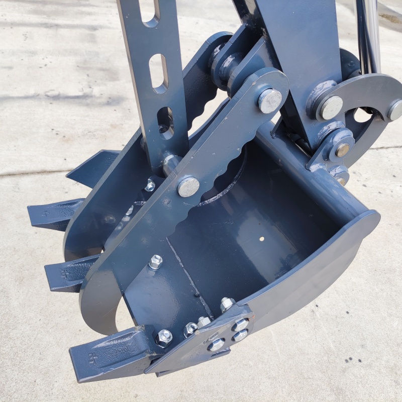 Mini excavator attachment – mechanical thumb bucket