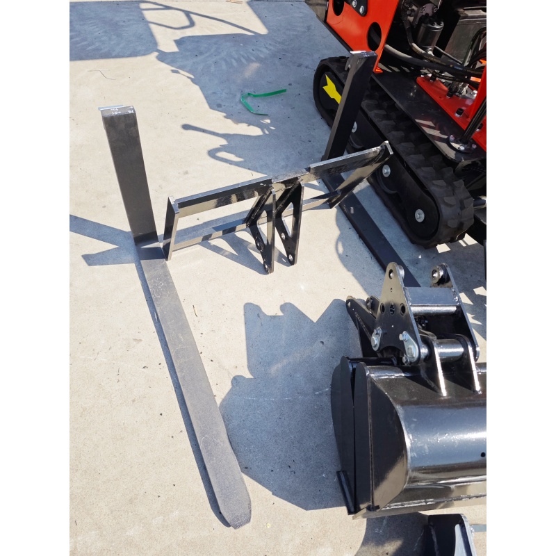 Small excavator attachments-front fork