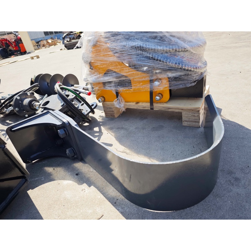 Mini excavator attachment – Tree root digger