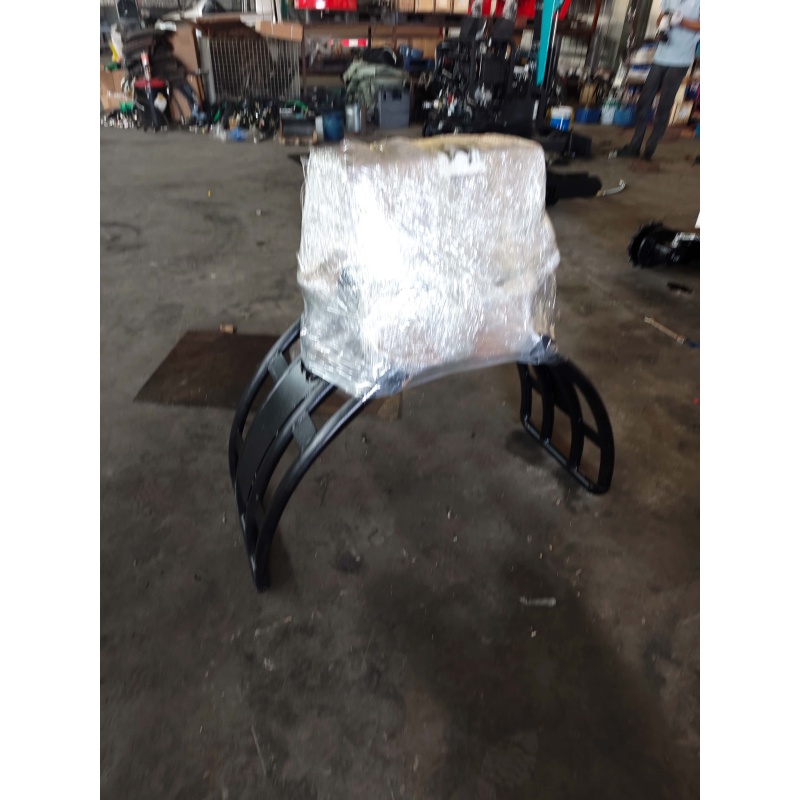 Small Excavator Attachment-Rotating Grass and Tree Catcher
