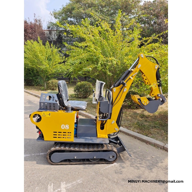 A small excavator that can enter the elevator room