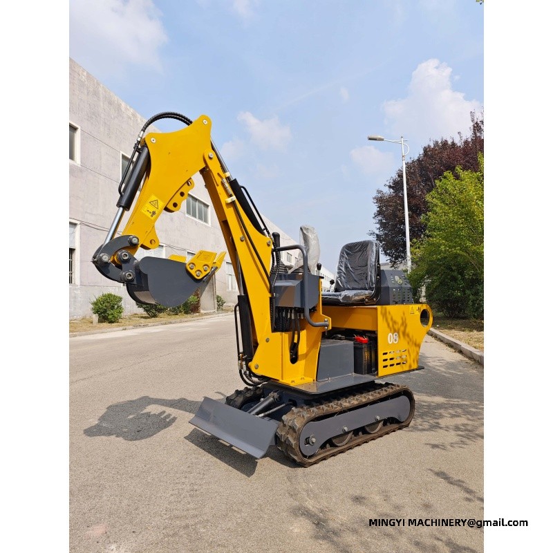 A small excavator that can enter the elevator room