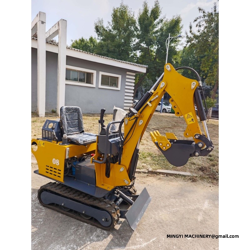 A small excavator that can enter the elevator room
