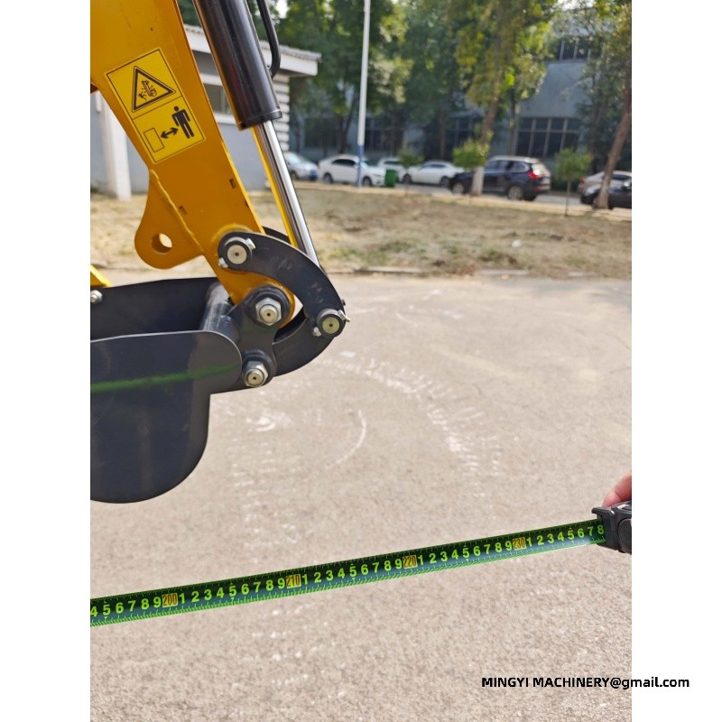 The excavator can be used for building decoration projects.