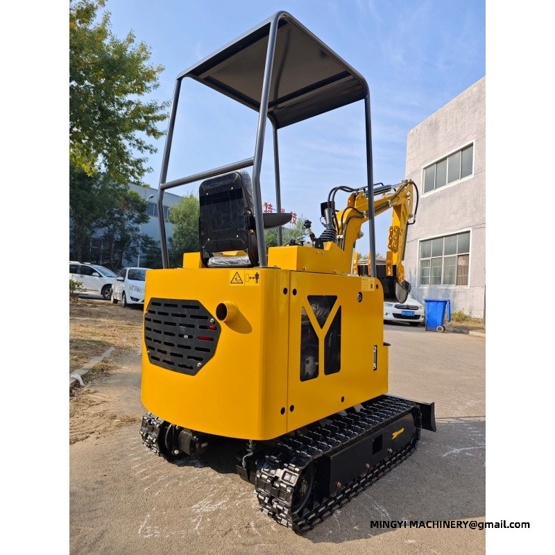 Adding Steel Track to Small Excavator for Ditch Digging