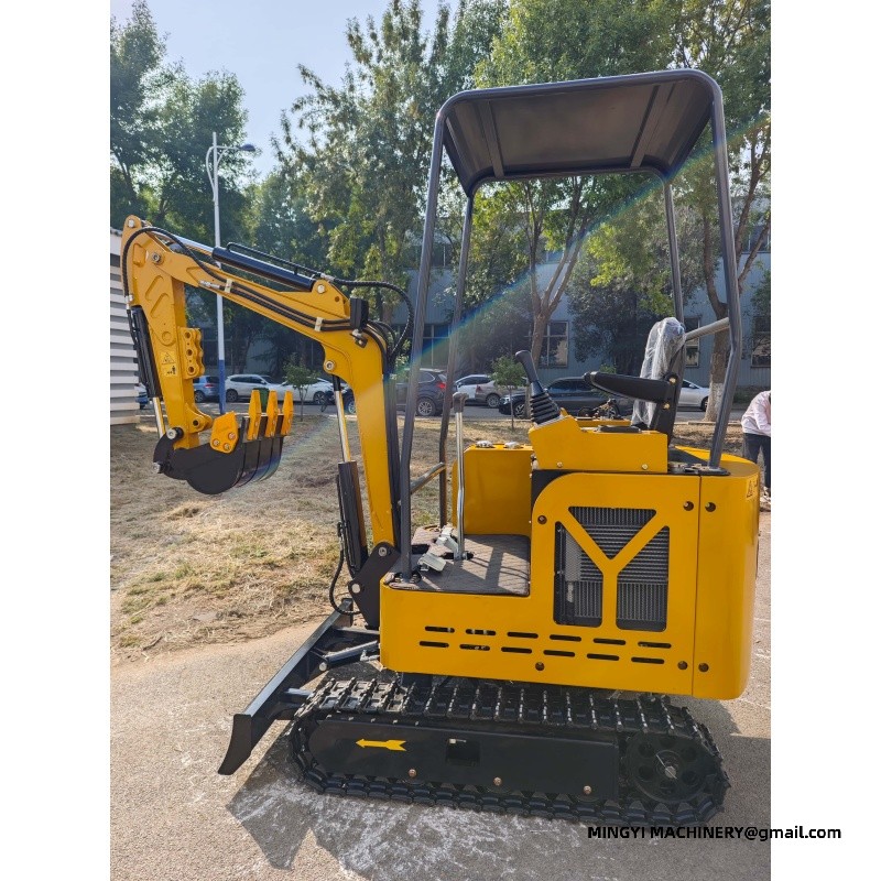 Adding Steel Track to Small Excavator for Ditch Digging