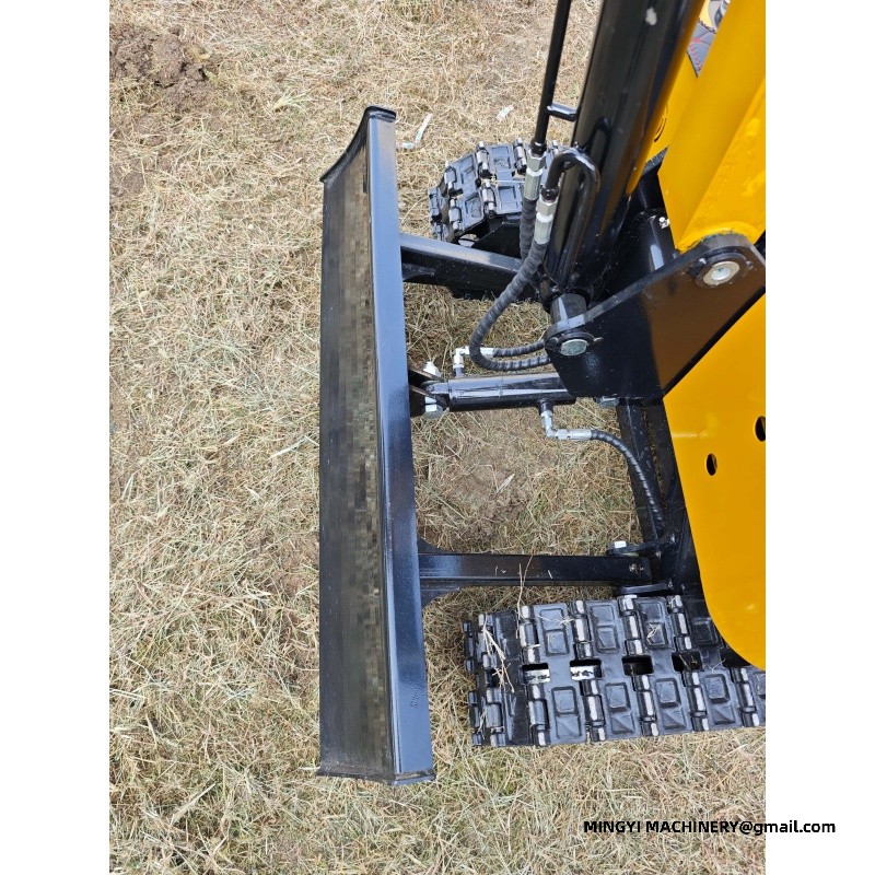 Adding Steel Track to Small Excavator for Ditch Digging