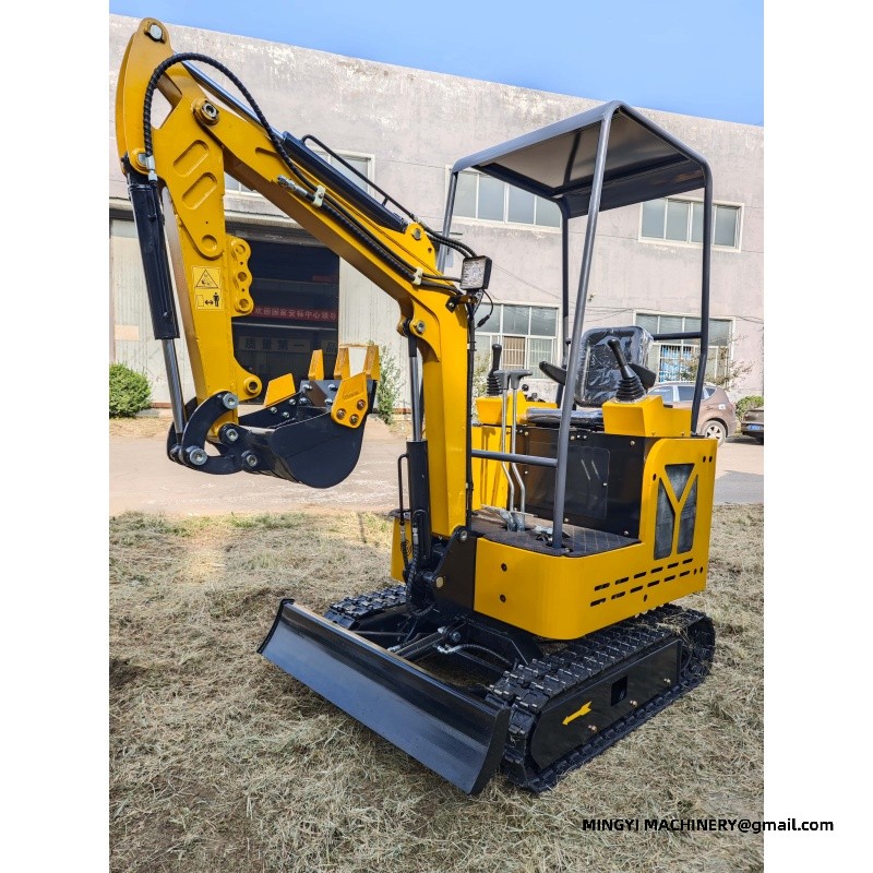 Adding Steel Track to Small Excavator for Ditch Digging