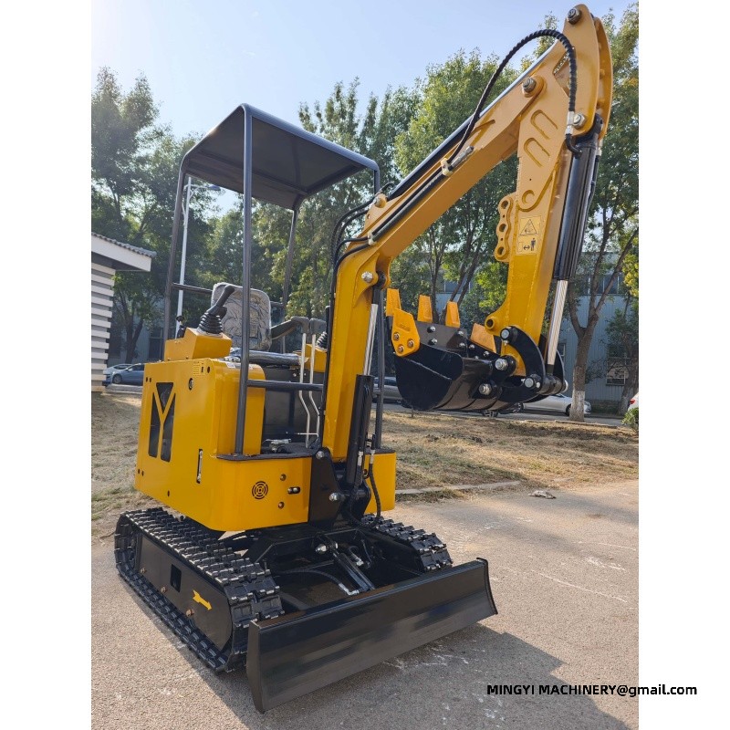 mini excavator for road repair