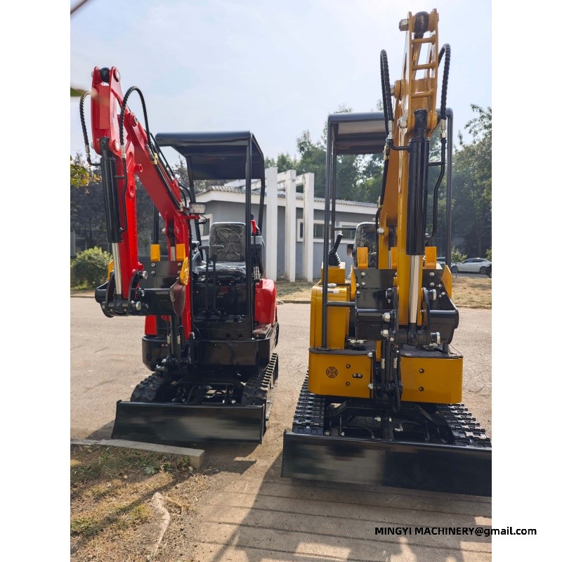 mini excavator for road repair