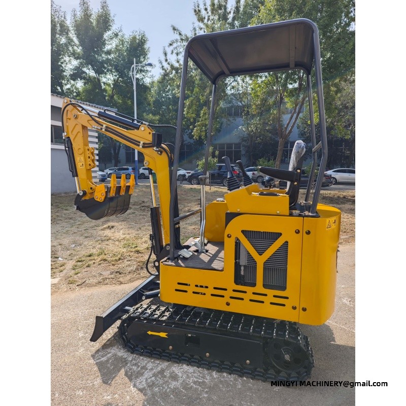 mini excavator for road repair