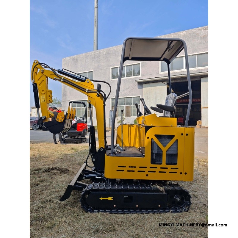mini excavator for road repair