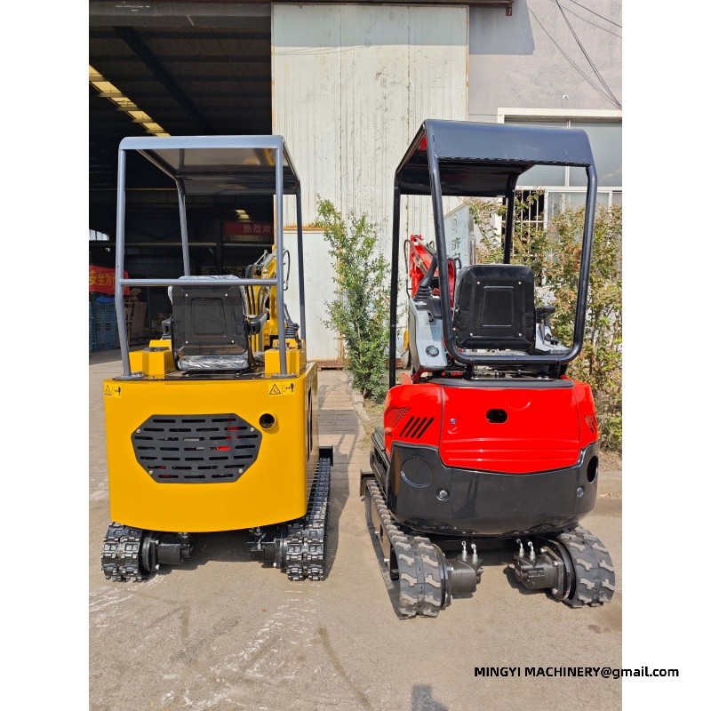 mini excavator for road repair