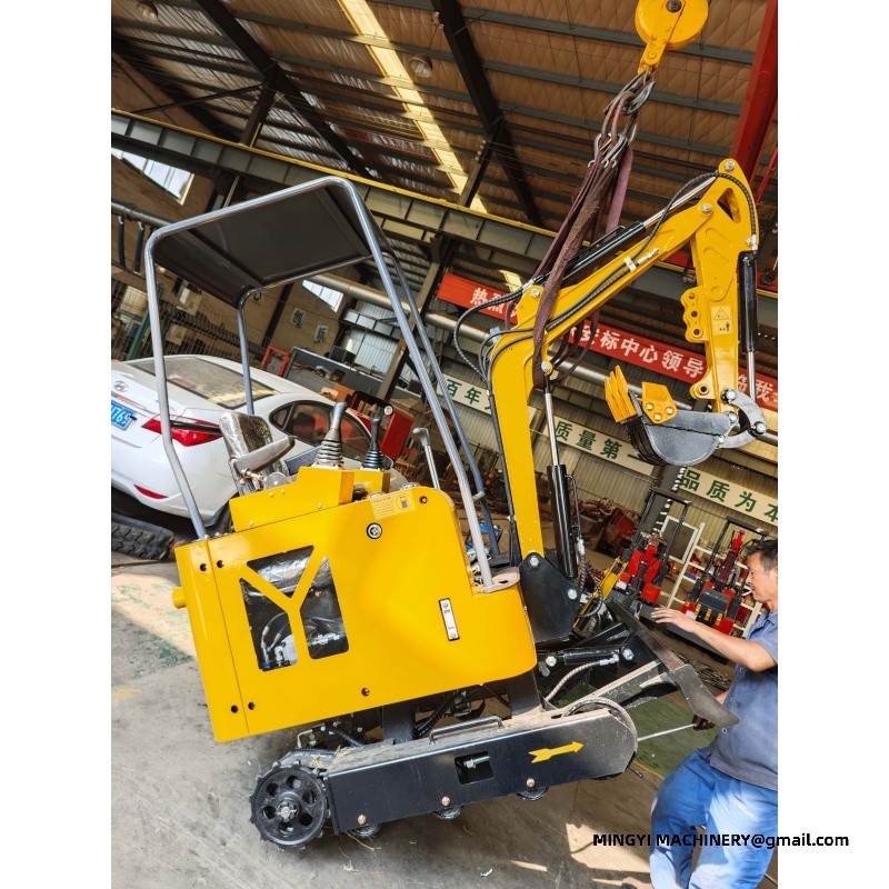 mini excavator for road repair