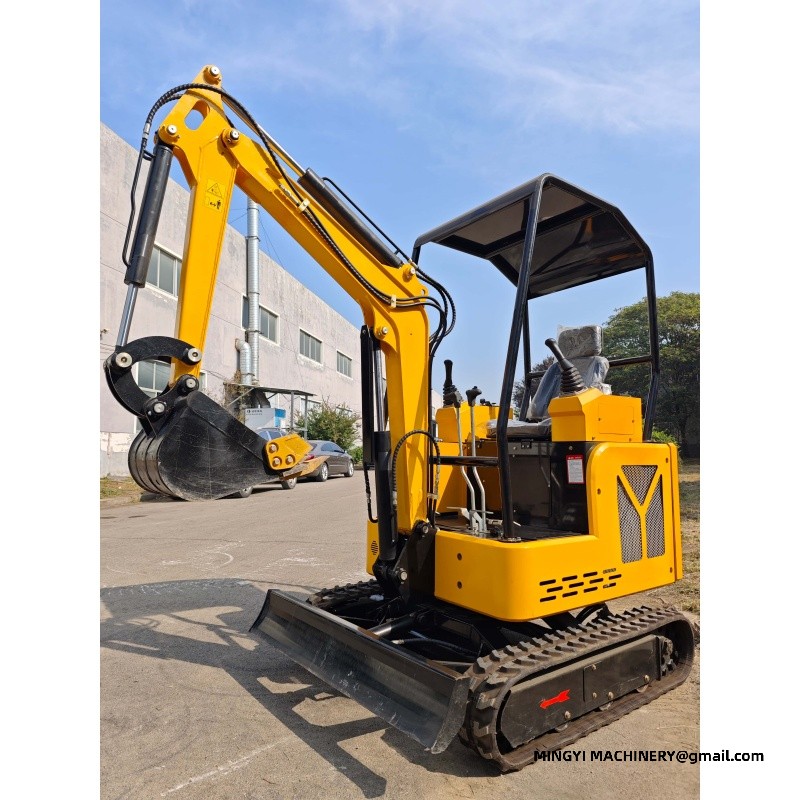 mini excavator with canopy