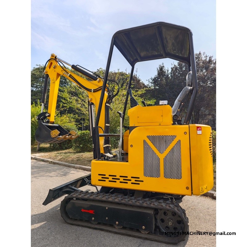 mini excavator with canopy