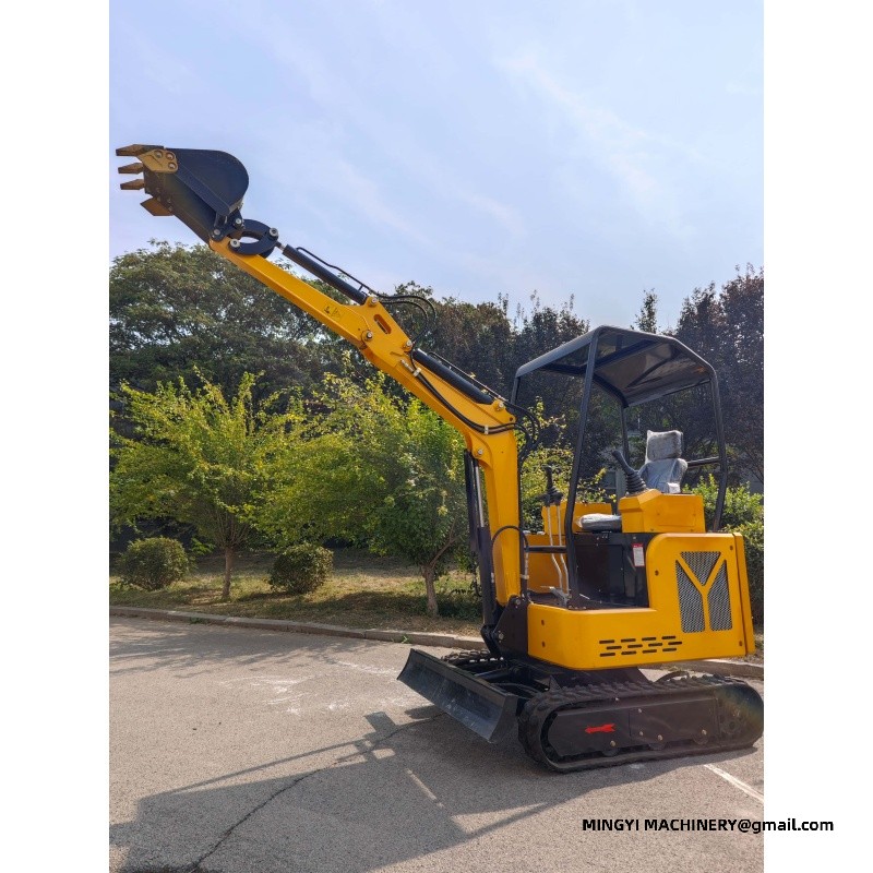 swing boom mini excavator