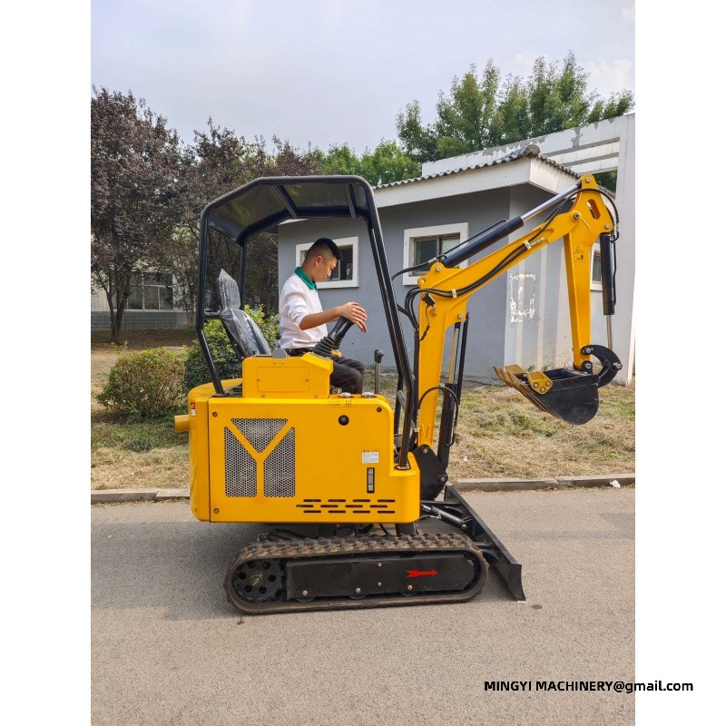 swing boom mini excavator