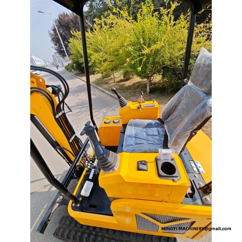 swing boom mini excavator