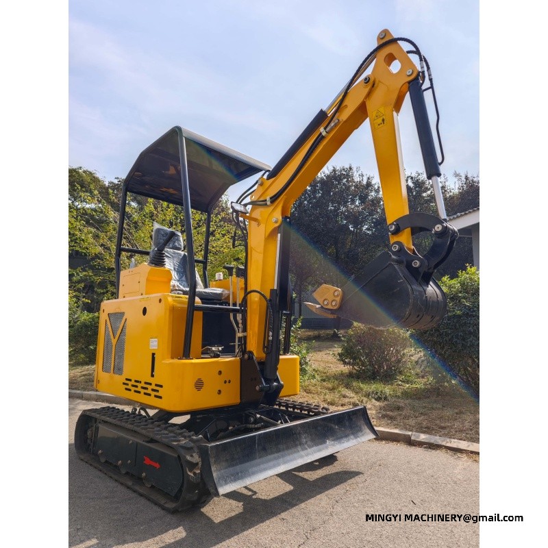 swing boom mini excavator