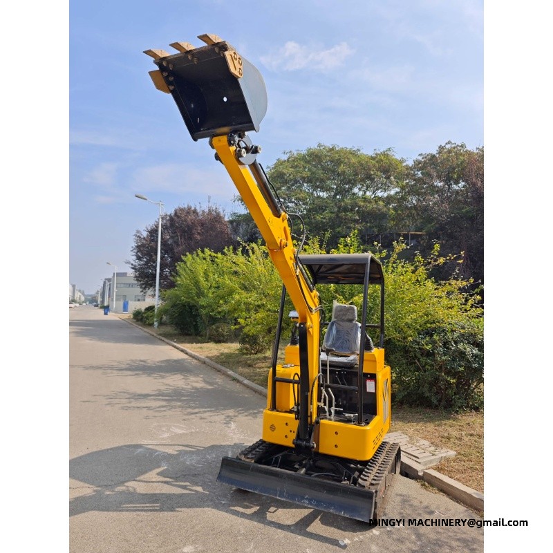 mini excavator with auger