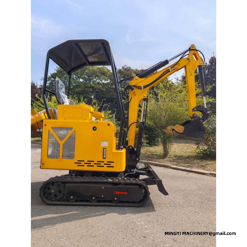 mini excavator with auger