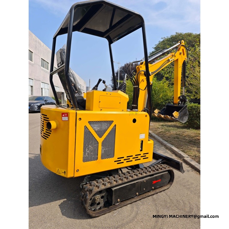 mini excavator with auger