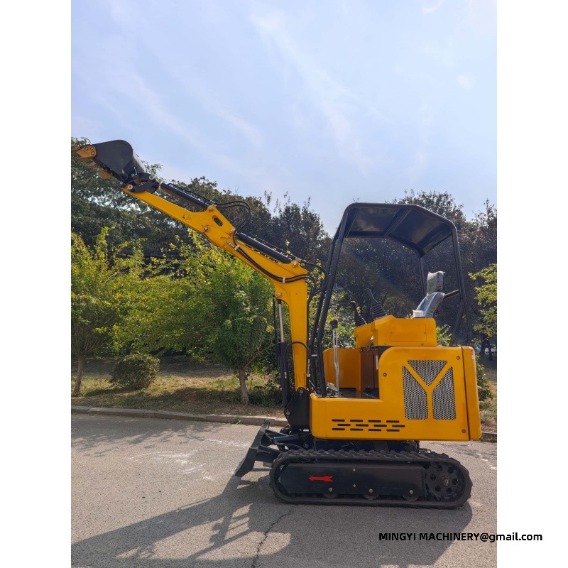 mini excavator with auger