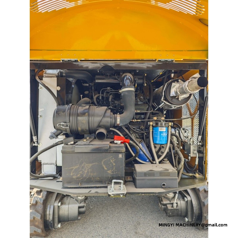 mini excavator with auger