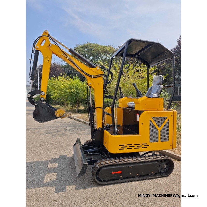 mini excavator with auger
