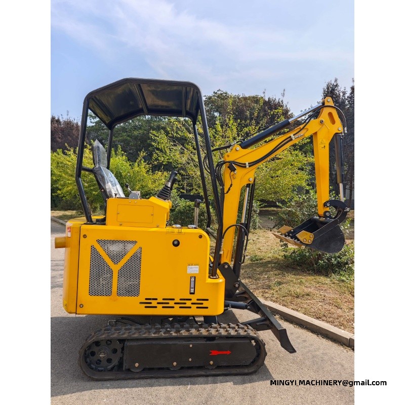 mini excavator with auger
