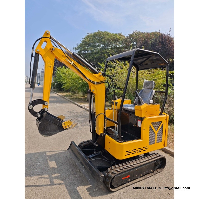 mini excavator with bucket