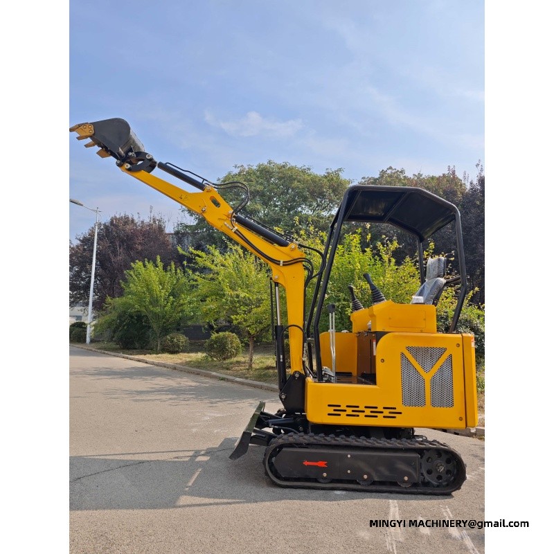 mini excavator with bucket