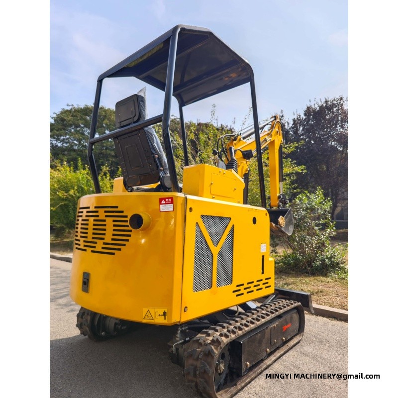 mini excavator with bucket