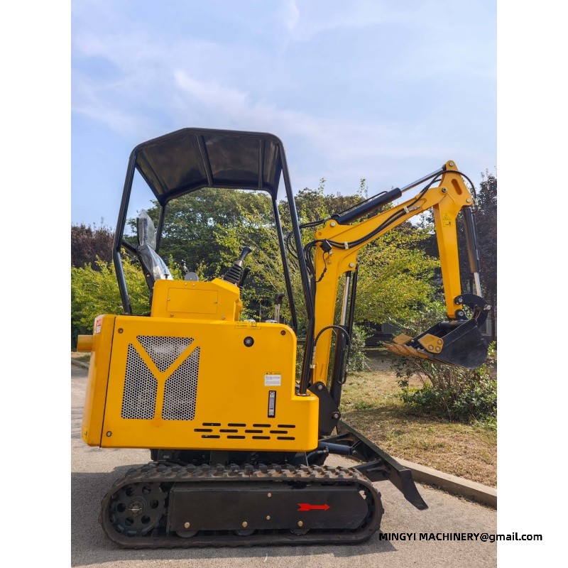 mini excavator with bucket