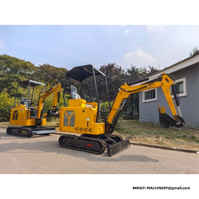 mini excavator with thumb