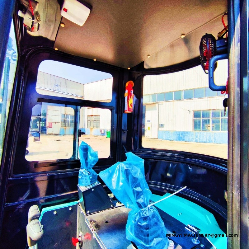 Add a fully enclosed cab to a small excavator